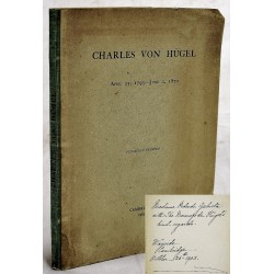 Charles Von Hugel : April 25, 1795-June 2, 1870 (Signed)